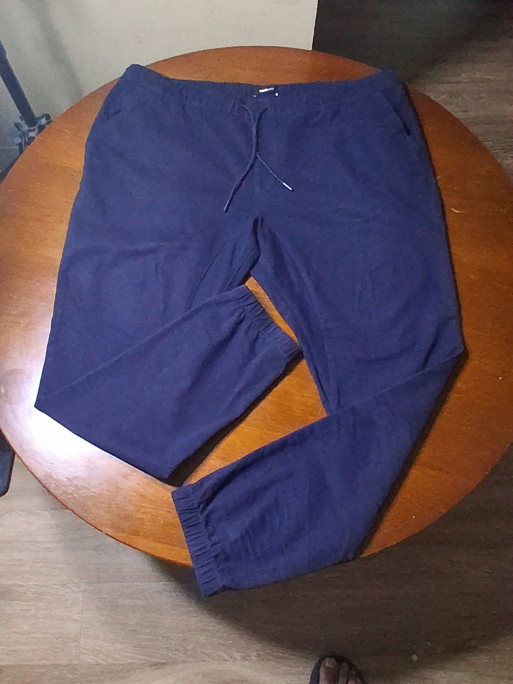 Men's Navy Khaki Pants - Casual Drawstring Sweatpants
